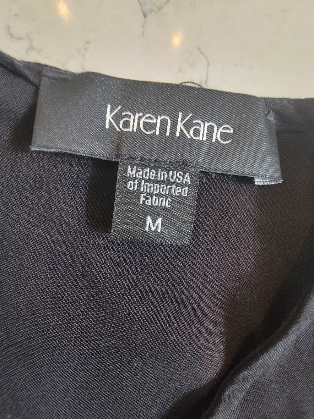 Karen Kane Embroidered Floral Cold Shoulder Blouse Black Size Medium Boho - Picture 2 of 11